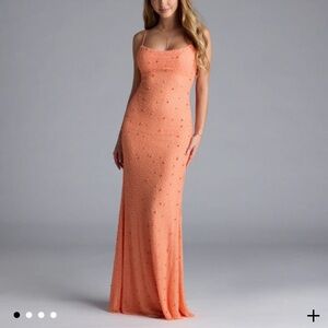 NWT Windsor Amara Corset Mermaid Sequin Formal Dress Special Occasion Small